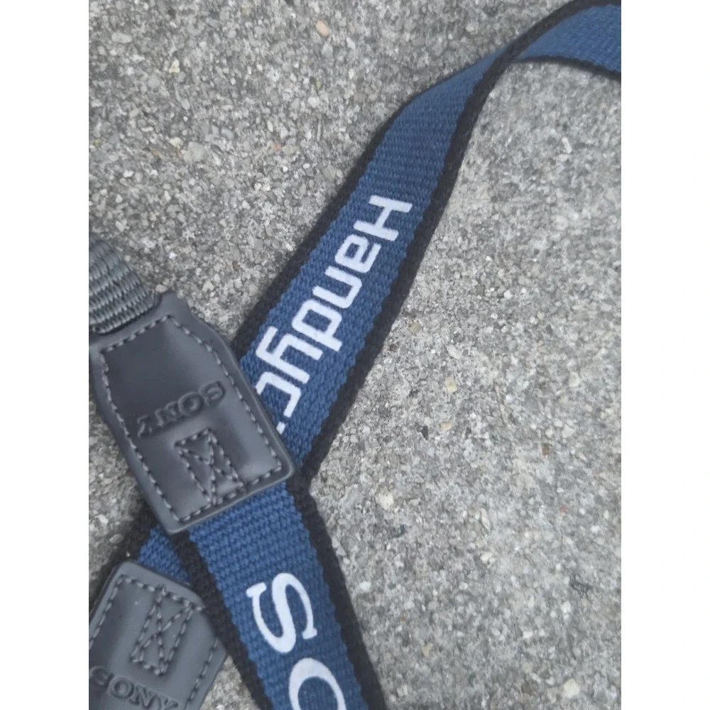 Genuine Vintage Sony Handycam Camcorder Neck Strap Blue